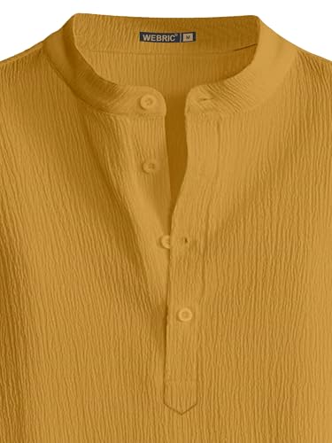 Image of Men Shirt | Black Solid Textured Casual | Regular Fit | Short Sleeve | Mandarin /Chinese Collar | Cotton Fabric | Stylish Office Summer Wear Shirt for Men