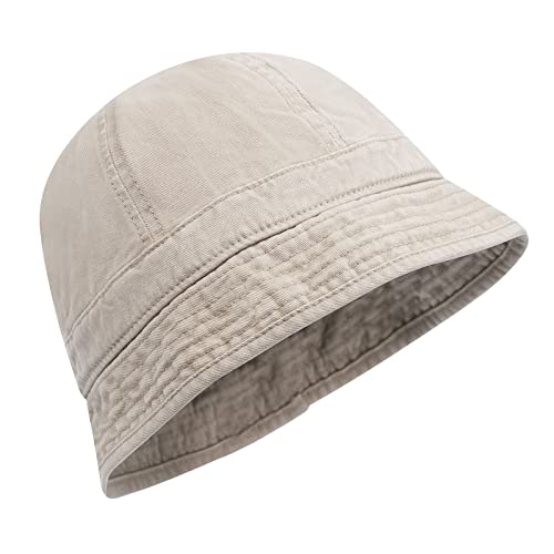 Sombrero tipo bucket lavado estilo retro unisex miniatura 6