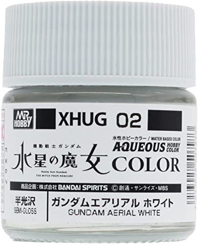 GSI Creos XHUG02 Water-Based Gundam Color Gundam Aerial White 0.3 fl oz (10 ml) Model Paint