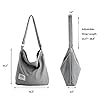 Ecohaso Women’s Hobo Bag, Canvas Handbag Crossbody Bag Beach Bag Simple Shoulder Bag Ladies Large Cotton Tote Handbag Girls Shopping Bag for Travel Daily (Yellow) #1