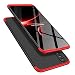 Produktbild HMTECH iPhone XR Hülle iPhone XR Handyhülle 2 In 1 Ultra Dünn Stoßfest Fullbody Front Back Double Beidseitiger Hart PC Plastik für iPhone XR,3IN1 PC:Red+Black