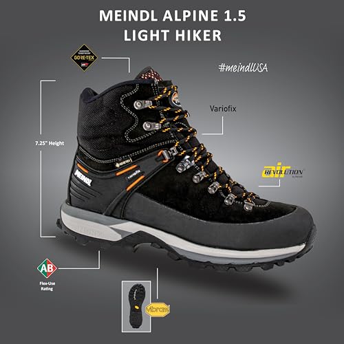 Meindl Men's Air-Revolution Alpine 1.5 Light Hiker | Gore-Tex Waterproof Hiking Boots | Backpacking Boots | Climate-Control Technology | Made in Europe2