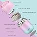 17 oz Insulated Lunch Containers Hot Food Jar, Wide Mouth Soup Thermo for Hot Food Kids Adults, Vacuum Stainless Steel Thermo Lunch Box With Handle Folding Spoon for School, Office (Blue-Pink)