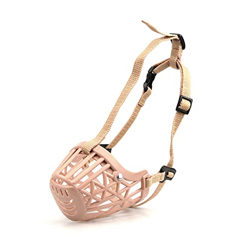 SSJY 2 Piezas Bozal de Canasta para Perros,Bozal Perro Transpirabl,Ajustables,para Perros Pequeños,Medianos y Grandes - Evita Morder,Ladrar y Masticar,7 tamaños Cover