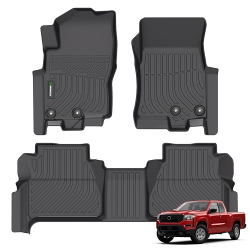 ANBINGO-Floor Mats for 2022-2024 Nissan Frontier Crew Cab with 2nd ...