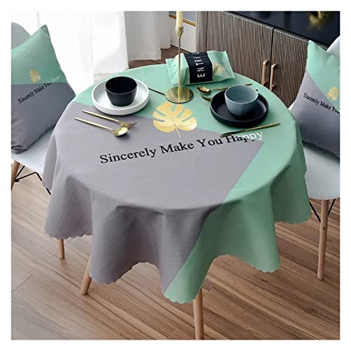 Nappe ronde anti-poussière imperméable 120cm pour protéger la table - 6