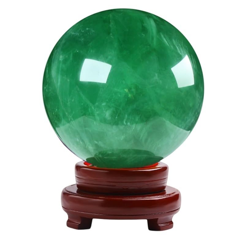 Feng Shui Adornos Bola de Cristal/fotografía Bola de Cristal Verde Bola Opal Bola de Cristal Azul Apertura Regalo,7.48in