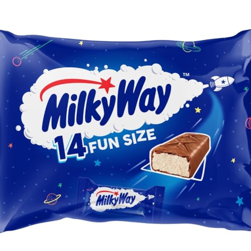 Milky Way Minis Schokolade Großpackung, Nougatcreme und Karamell Mini Schokoriegel, 227g, Schokoladen Geschenk Idee, Schoko Großpackung