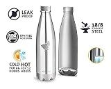 Aorin 500ml Trinkflasche (Silber) - 4