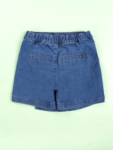 Image of KiddoPanti Girls Denim Over Lap Shorts