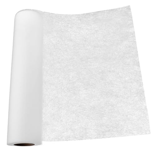 Holibanna Entretela Adhesiva Doble Cara Fusible Blanca Ligera y Fina Alta Adhesión para Costura Manualidades y Proyectos DIY Fácil Aplicación y Soporte Resistente para Telas