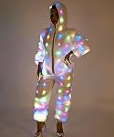 Hommes Femmes LED Flash Veste légère Rave Hoodies Vest Couple Carnaval Pantalons Fête Noël Robe de fantaisie Déguisement de préférence