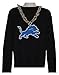 Aminco NFL Detroit Lions Team Fan Chain, Silver