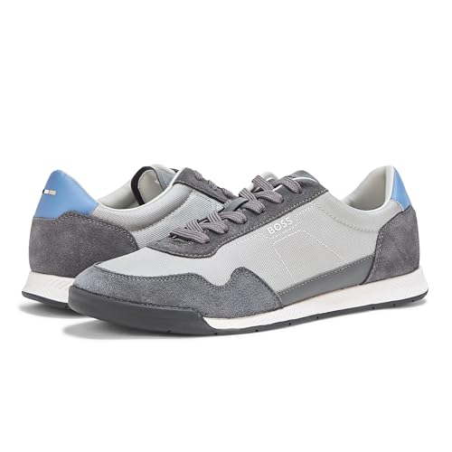 Image of BOSS Men's Leather Mix Low Top Sneaker | Casual Shoes