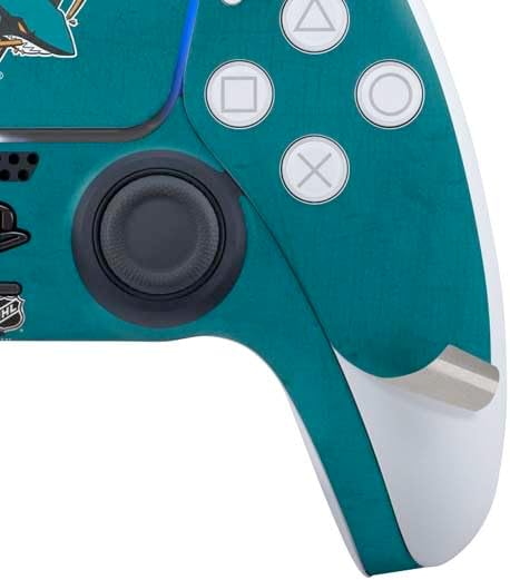 Skinit Decal Gaming Skin Compatible with PS5 Bundle - Officially Licensed NHL San Jose Sharks Distressed Design