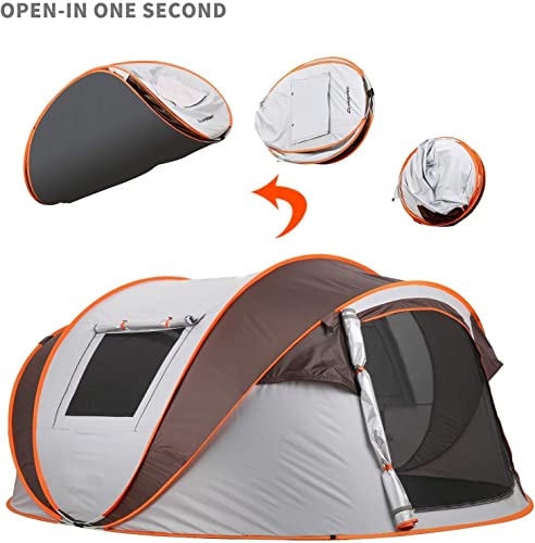 Carpa de camping instantánea pop up para 5-6 personas miniatura 2