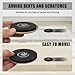 Round Furniture Moving Kit (16 Piece) for Carpeted and Hard Floor Surfaces Felt Pads Suitable for All The Furniture Sliders