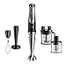 Braun MultiQuick 9 - Stabmixer mit SplashControl-Technologie, Präzise Geschwindigkeitsregelung, Active PowerDrive, 1,2L Küchenmaschine, Zerkleinerer, 600 ml Becher, 1200W, Schwarz (MQ9187XLI)