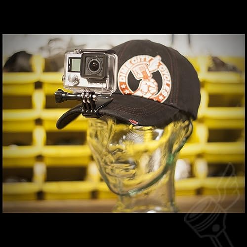 Image of Action Pro Quick Head Hat Clip with Screw Compatible with GoPro Hero 13 12 11 10 9 8 7 6 5 4 3+ 3 SJCAM Xiaomi YI EKEN 4K Action Camera