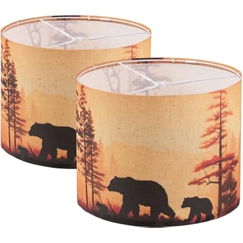 GUZEIR Medium Fabric Lampshades Set Cover