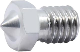 APAAZO E3D V5 V6 1.75mm Stainless Steel Nozzle Extruder Printing Head Compatible With 3D Printer Extruder Kit 0.2/0.3/0.4/0.5/0.6/0.8/1.0MM Sizes (Color : 10pcs, Size : 0.8mm)
