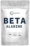Beta Alanine Powder, Pure Beta Alanine Supplement, 2.2 Pounds (500 Days Supply), Filler Free, Amino Energy Pre Workout, Unflavored, Non-GMO and Vegan Friendly