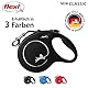 flexi® Classic L Gurt 5 m schwarz, Roll-Leine für Hunde bis 50 kg