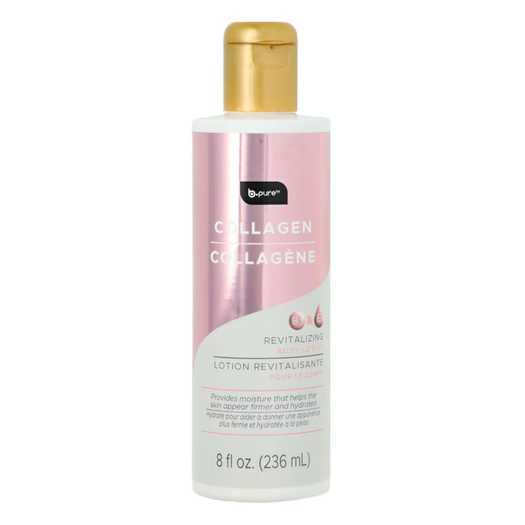 B Pure Hydrating Lightweight Body Lotion with Vitamins B E 8 oz 236 ml 8 oz Collagen