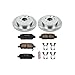 POWERSTOP KOE2427 Autospecialty Rear Replacement Brake Kit-OE Brake Rotors & Ceramic Brake Pads For Infiniti FX350 FX450 M37 M56 Q50 Q60 Q70 QX70 Murano Pathfinder Quest [Model Specific]