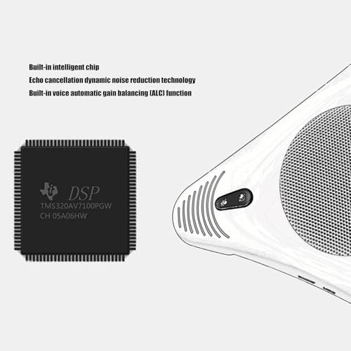 Altavoz USB omnidireccional de comunicación clara con micrófono integrado 4
