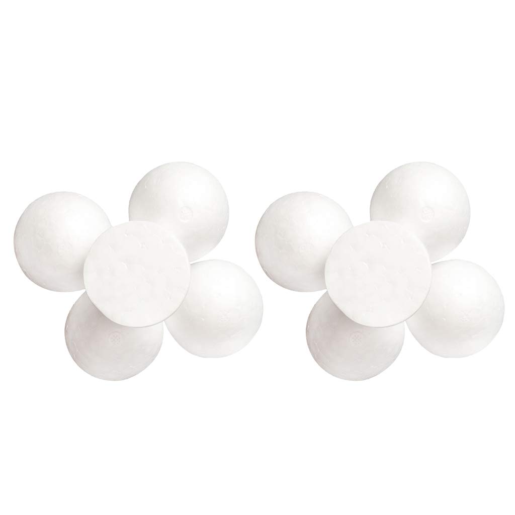 Easnea White 10X Half Round 12Cm Modelling Polystyrene Styrofoam Foam Balls Solid Craft Balls Art Decoration Balls For Wedding Household School Projects Diy