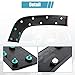 X AUTOHAUX Rear Left Wheel Flare Trim for Jeep Renegade 2015 2016 2017 2018 2019 2020 2021 2022 Rear Left Quarter Panel mudguard Trim Replace 5XB67LXHAA