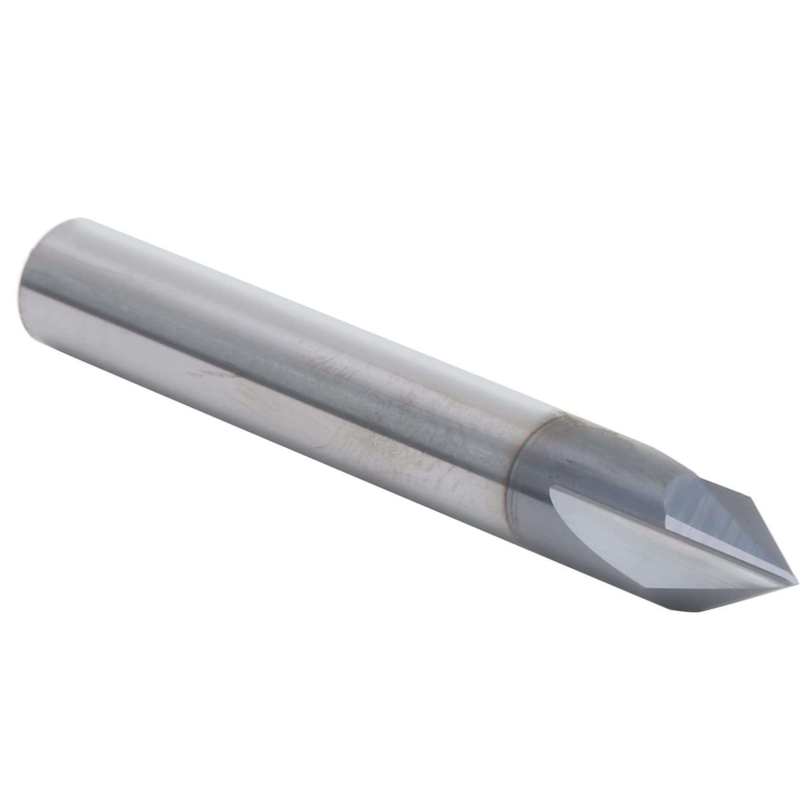 Frez Palcowy z Fazowaniem 60° Precyzyjny Frez 3-ostrzowy Stal Wolframowa do Frezowania CNC i Grawerowania Aluminium i Miedzi - 1 szt. (D8*60°*60L)