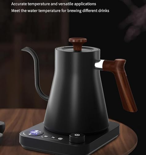 Tetera eléctrica ERICAT 0.9L control temperatura negra miniatura 2