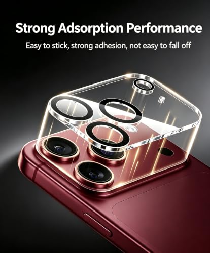 Tamoria for iPhone 18 Pro Max Camera Lens Protector Clear 9H Glass 3-Pack - image 2