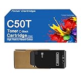 SEMTGJ Cartucho de tóner de Alto Rendimiento C50T MX-C50TB MX-C50TC MX-C50TM MX-C50TY para impresoras Sharp MX-C407F MX-C507F, fácil de Instalar y Usar.,C50T-BK
