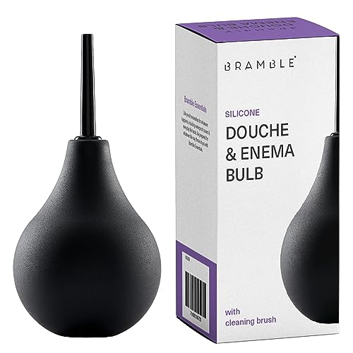 Bramble - Premium Enema Medico - Bulbo de Silicona + Cepillo de Limpieza/Sin BPA