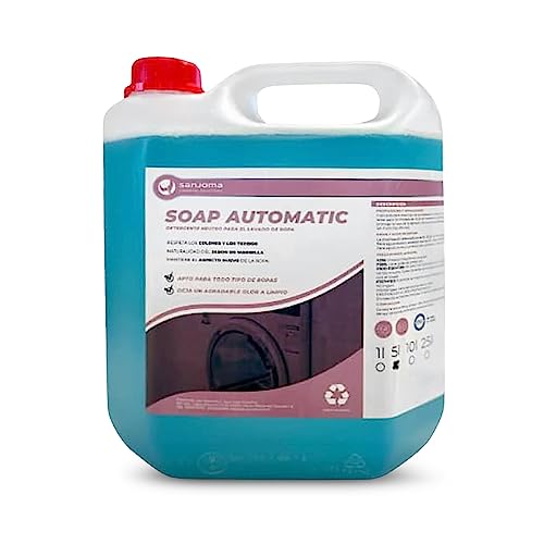 5L Detergente de Lavadora Líquido Profesional Marsella - Jabon Marsella - Detergente Grande para Ropa Blanca y Color - Formula Nueva Efecto Ropa Nueva