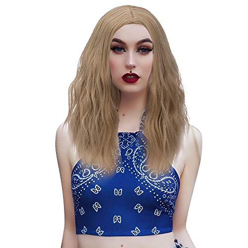 Probeauty Fairy Collection 45CM Long Curly Women Lolita Anime Cosplay Wig (Without Ombre Light Brown F1)