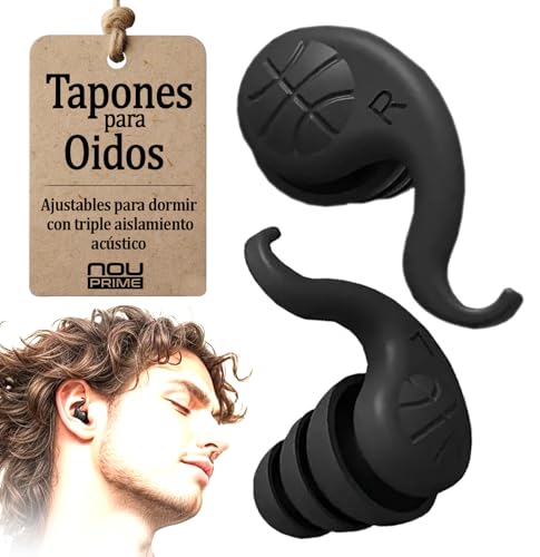 Tapones oídos cancelación del ruido de silicona flexible ajustabl...