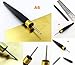 8pcs Printmaking Print Mezzotint Copperplate Woodcut Resin Board Intaglio Point Engrave Etching Leather Craft Carving Needle Pen Scraper Scriber Groove Lineation Tracer Presser Burnisher Tool