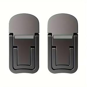 2pcs Two-Speed Adjustable Notebook Computer Holder Folding Portable Base Heightening Stand - Black