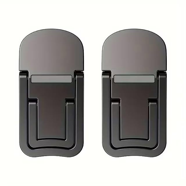 2pcs Two-Speed Adjustable Notebook Computer Holder Folding Portable Base Heightening Stand - Black