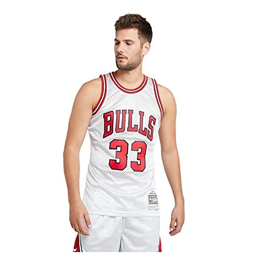 Mitchell & Ness NBA Swingman Jersey 2.0 Chicago Bulls (S. Pippen #33 - White, XL)