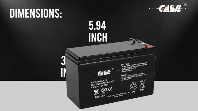 Amazon.com: Casil 12 Volt 8 Amp CA1280 AGM SLA Sealed Lead Acid