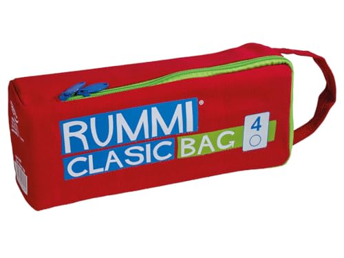 Cayro - Rummi Travel en Bolsa Grande - Juego de Mesa Ideal para Viajes - Ideal para Niños y Adultos - Combina Las Fichas para Ganar - 4 Jugadores