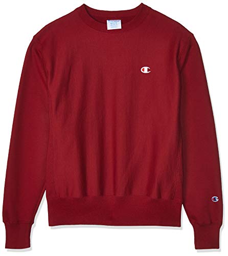 Champion LIFE mens Reverse Weave Sweatshirt, Cherry Pie, X-Small US