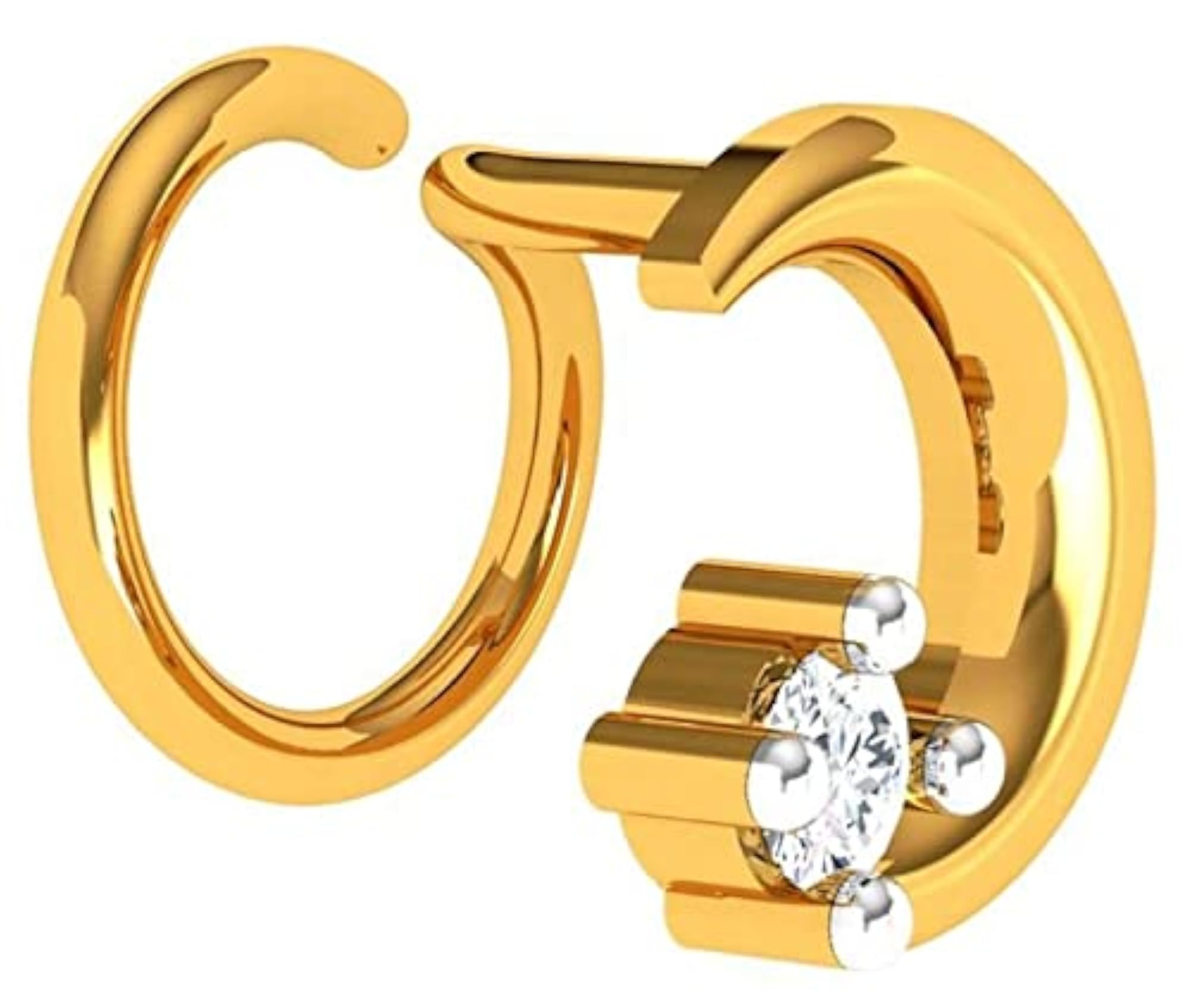22kt(916) BIS Hallmarked Yellow Gold Nosepin