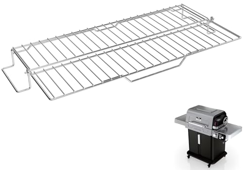 Griddle Warming Rack for Ninja PG300 Series Adjustable Expandable Smoke Rack for Ninja FlexFlame Grill Accessories XSKFLDINDRCTRK