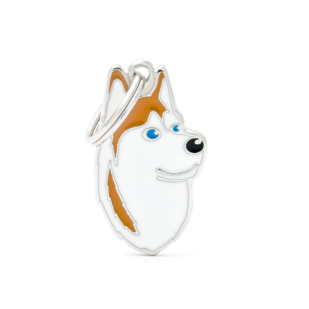 My Family Personalisiertes Hundehalsband Namensschild - 50 G, Handemailliert, Made In Italy